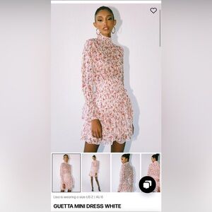 Princess Polly Guetta Mini Dress White US 4